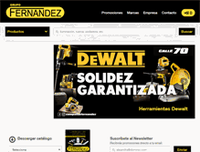 Tablet Screenshot of fernandez.com.mx